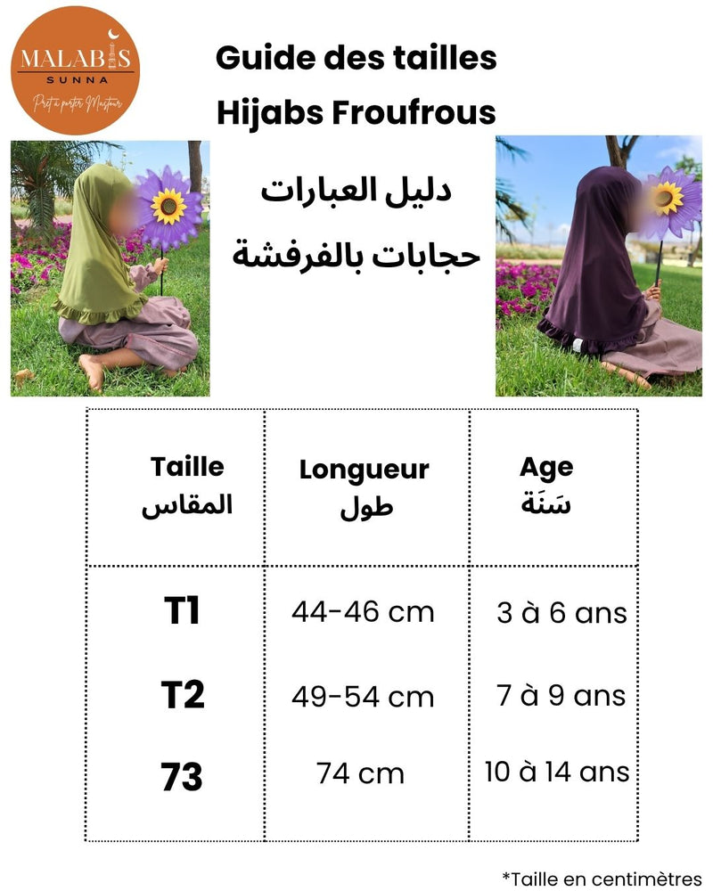 Guide des tailles - موديل الكشاكش